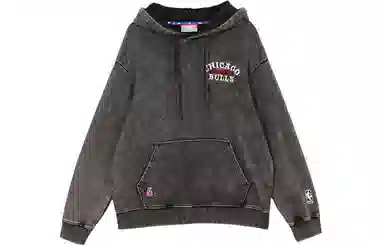JACK JONES x NBA Chicago Bulls Hoodie Black Sand