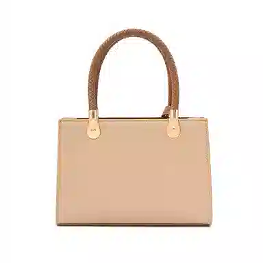 维尼奥 品牌高级感大气优雅通勤包简约百搭时尚气质妈妈包高颜值休闲质感日常小方包 合成革 单肩斜挎手提包 女款 杏色