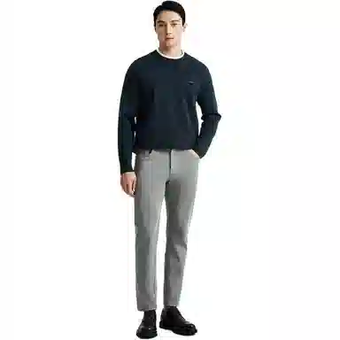 迪柯尼 纯色简约舒适休闲毛衣 男款