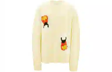 JW Anderson FW22 Cartoon Pattern Wool Sweater