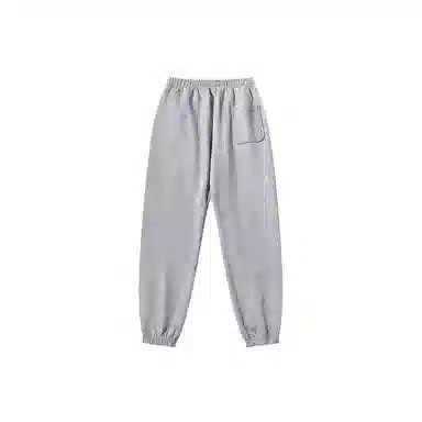 乱步 纯色复古直筒垂感运动松紧卫裤学生宽松百搭情侣休闲长裤 男女同款