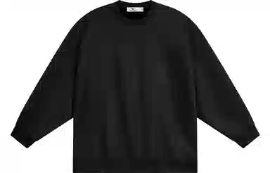 快鱼 美式复古重磅麂皮绒基础款多巴胺色系纯色宽松套头圆领通勤户外百搭长袖休闲卫衣 通用