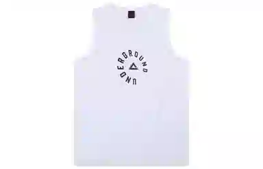 匹克 篮球文化系列 字母印花健身训练圆领套头背心 男款 大白