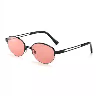 匠达人 老钱风复古时尚墨镜辣妹街拍出游素颜防紫外线防晒潮酷超轻 β钛 猫眼 太阳眼镜 男女同款情侣款