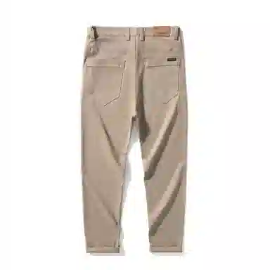 海尔斯 薄款纯色弹力修身舒适简约百搭休闲裤 男款