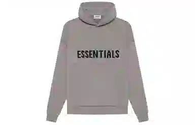 Fear of God Essentials SS21 Knit Pullover Dark Heather Oatmeal Logo