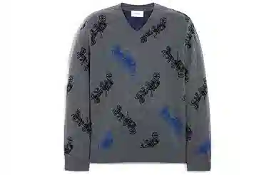 COACH V-Neck Sweater Grey