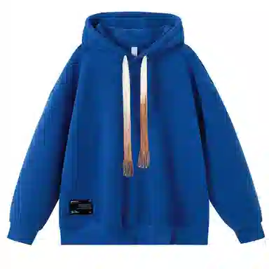 大卫贝肯 美式复古简约百搭休闲宽松套头连帽卫衣 男女同款 黑色