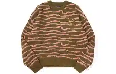 Drew House Sketch Mascot Squiggle Sweater Olive
