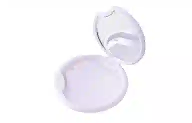 米甜兔 白色单面手持镜子 便捷