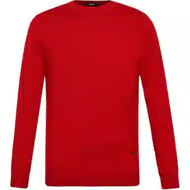 迪柯尼 纯色简约圆领修身保暖毛衣 男款