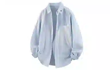 王者荣耀 梦奇款 日系背面创意条纹字母印花宽松百搭通勤长袖衬衫 男女同款