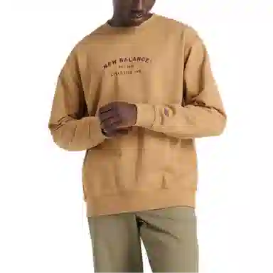 New Balance Athletics French Terry Crew Yellow