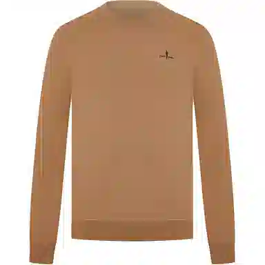 比音勒芬 时尚都市休闲纯色圆领长袖毛衣 男款