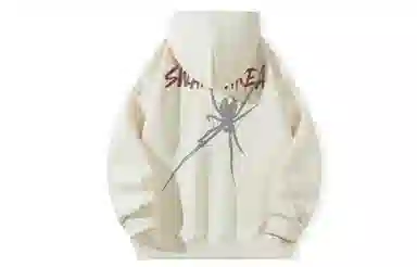 SWAMP AREA Spider Print Hoodie Black