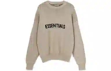Fear of God Essentials Knit Pullover Beige Linen