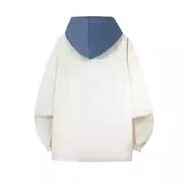 红蜻蜓 美式复古品牌连帽宽松假两件纯色拉链长袖夹克外套 男女同款