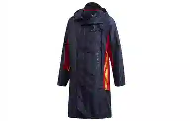 adidas x BED J.W. FORD Hooded Long Jacket Ink Blue