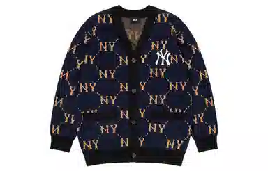 MLB Vintage Monogram Cardigan Navy
