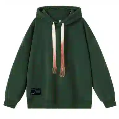 大卫贝肯 美式复古简约百搭休闲宽松套头连帽卫衣 男女同款 黑色