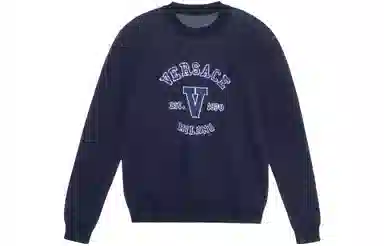 Versace SS23 Navy Crewneck Sweater