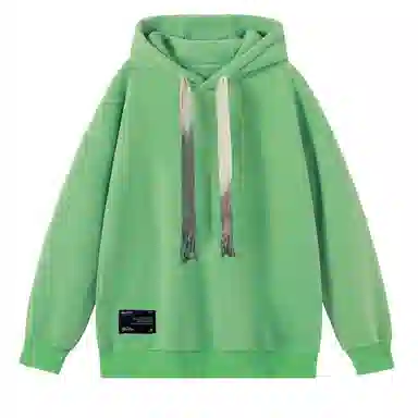 大卫贝肯 美式复古简约百搭休闲宽松套头连帽卫衣 男女同款 黑色