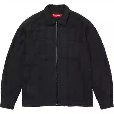 Supreme FW24 WEEK1 Boucl Zip Up Shirt