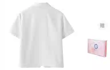 东鲸岁时记 宽松慵懒风短袖衬衫制服 女款 白色