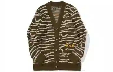 Drew House Sketch Mascot Squiggle Cardigan Olive