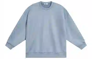 快鱼 美式复古重磅麂皮绒基础款多巴胺色系纯色宽松套头圆领通勤户外百搭长袖休闲卫衣 通用