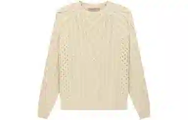 Fear of God Essentials Cable Knit Eggshell