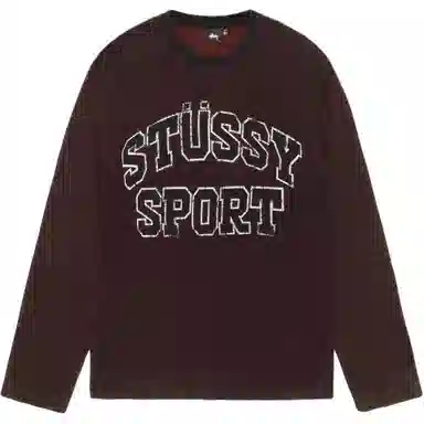 Stussy FW24 2 TONE COTTON MESH CREW logo