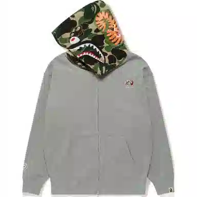 A BATHING APE x Bored Ape Shark Hoodie Grey