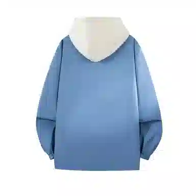 红蜻蜓 美式复古品牌连帽宽松假两件纯色拉链长袖夹克外套 男女同款