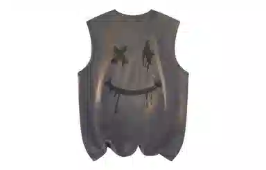 LA'T.WEEKEND Devil Smile Sleeveless Vest