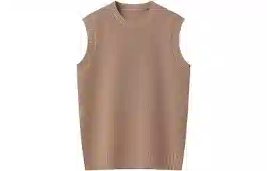 恒源祥 合身直筒纯色简约背心 男款