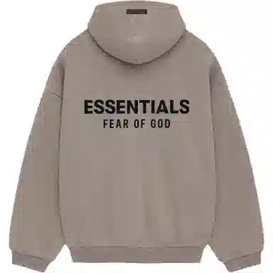 Fear of God Essentials FW24 Holiday Core Hoodie Deep Fog Grey