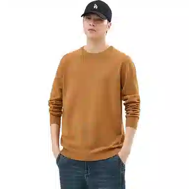 【dme】 圆领套头基础款宽松百搭纯色毛衣 男女同款