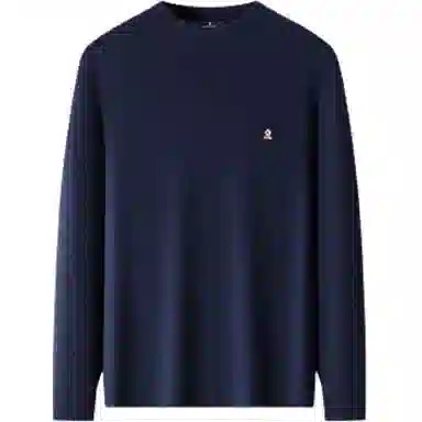 梦特娇 宽松长袖圆领毛衣 男款