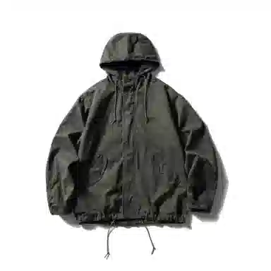 【dme】 纯色连帽日系复古潮牌宽松休闲水洗纯棉长袖夹克外套 男女同款