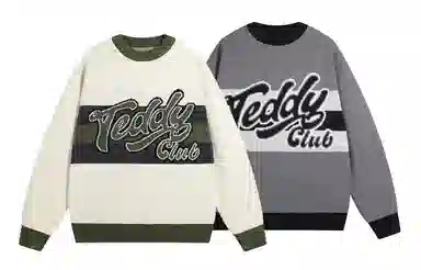 TeddyClub Retro Stripe Logo Sweater