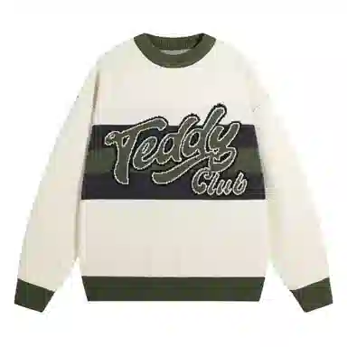 TeddyClub Retro Stripe Logo Sweater