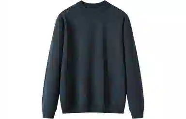 恒源祥 厚款半高领纯羊毛针织毛衣 男款