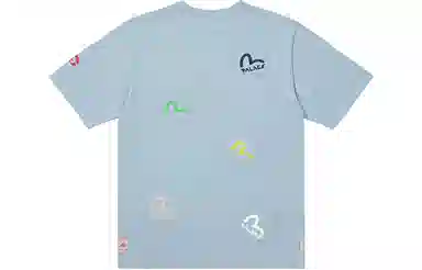 PALACE x EVISU Multi Pocket T-Shirt Dusty Blue LogoT