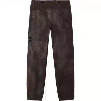 Stone Island SS25 Supima Camo Badge Joggers Military Green