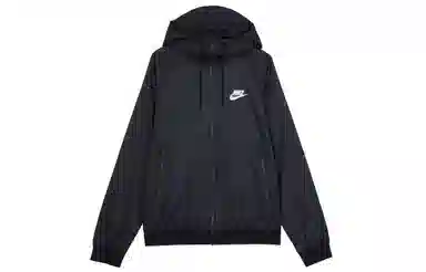 Nike FW22 Logo Print Hoodie Jacket Black