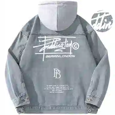 Paddington Bear Retro Denim Hoodie Jacket