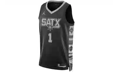 Jordan NBA Spurs Jersey Black/Silver