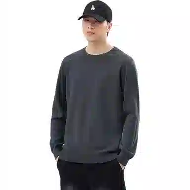 【dme】 圆领套头基础款宽松百搭纯色毛衣 男女同款