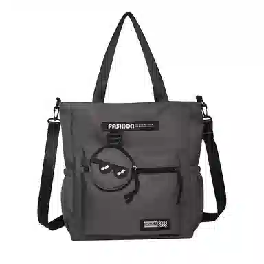 普乐威 高颜值书袋学生时尚百搭 尼龙 单肩斜挎包 男女同款情侣款 白色/黑色/灰色/卡其色